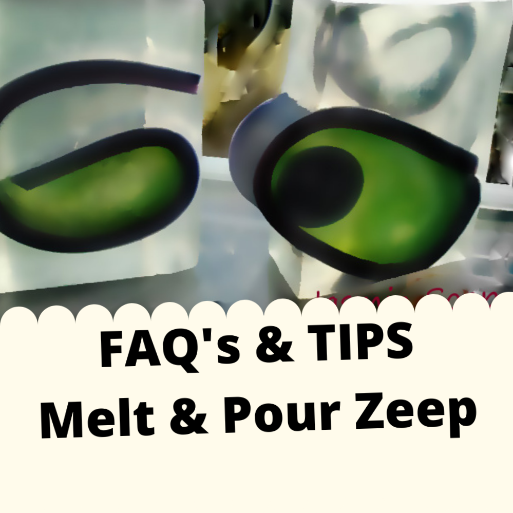 FAQ's & TIPS Melt & Pour Zeep JasminSoapStudio tekst