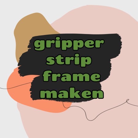 tekst: gripper strip frame maken